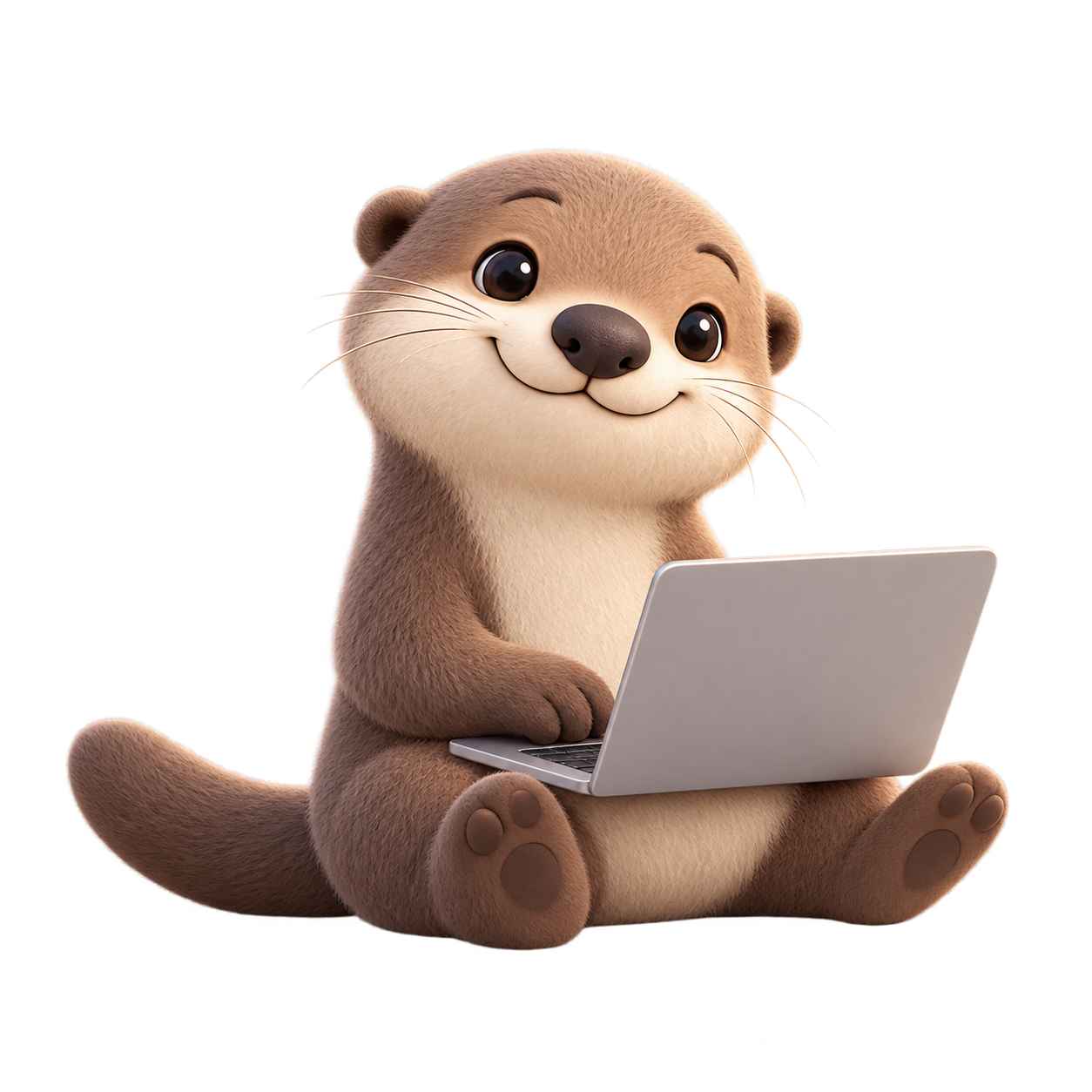 ottiyo’s otter organising a stack of folders